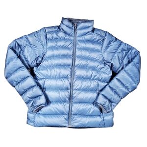 REI Co-op Women's 650 Down Puffer Jacket Size Small Navy Blue